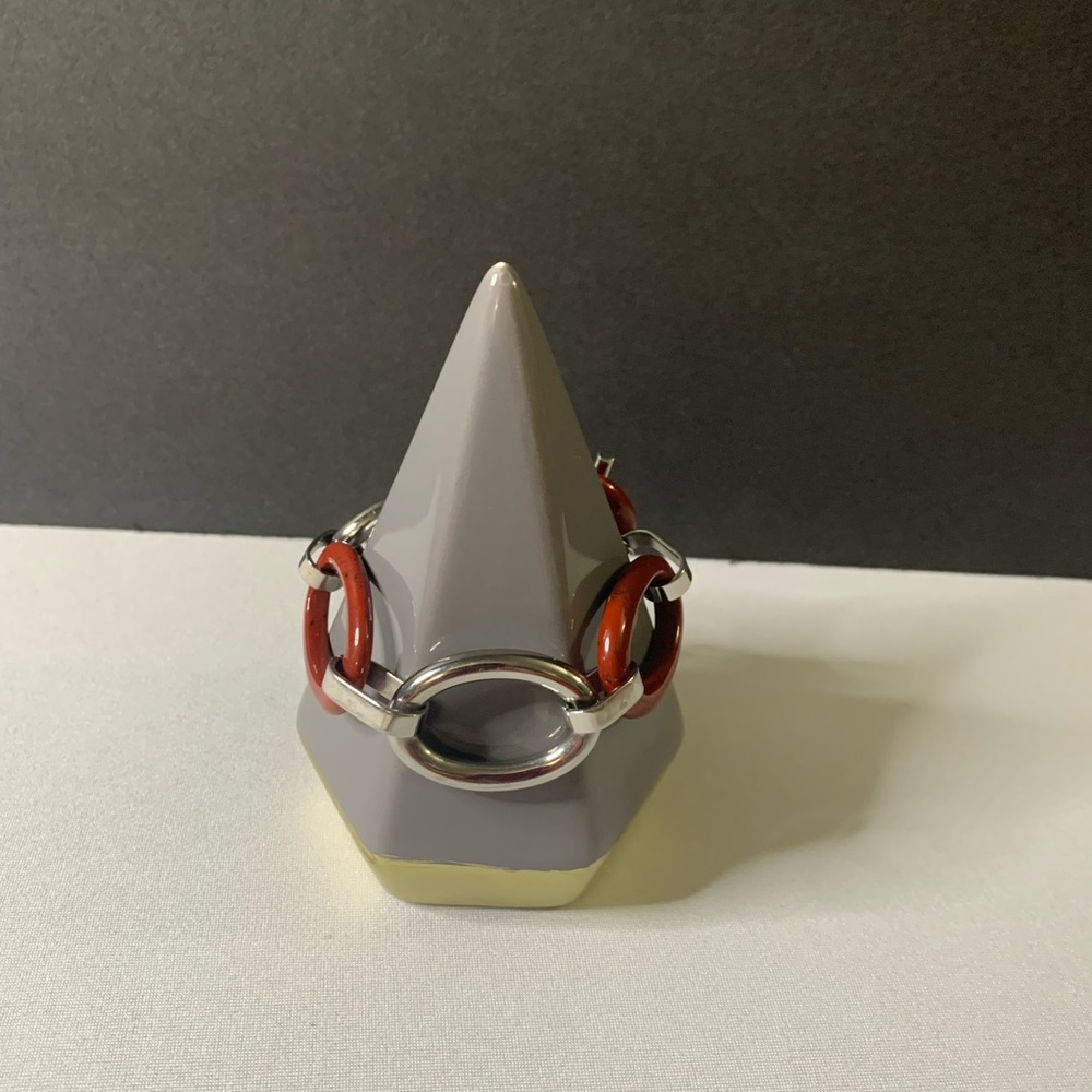 🍁 Used Burnt Orange Stainless Steel Bracelet